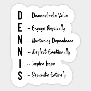 The Dennis System Sticker